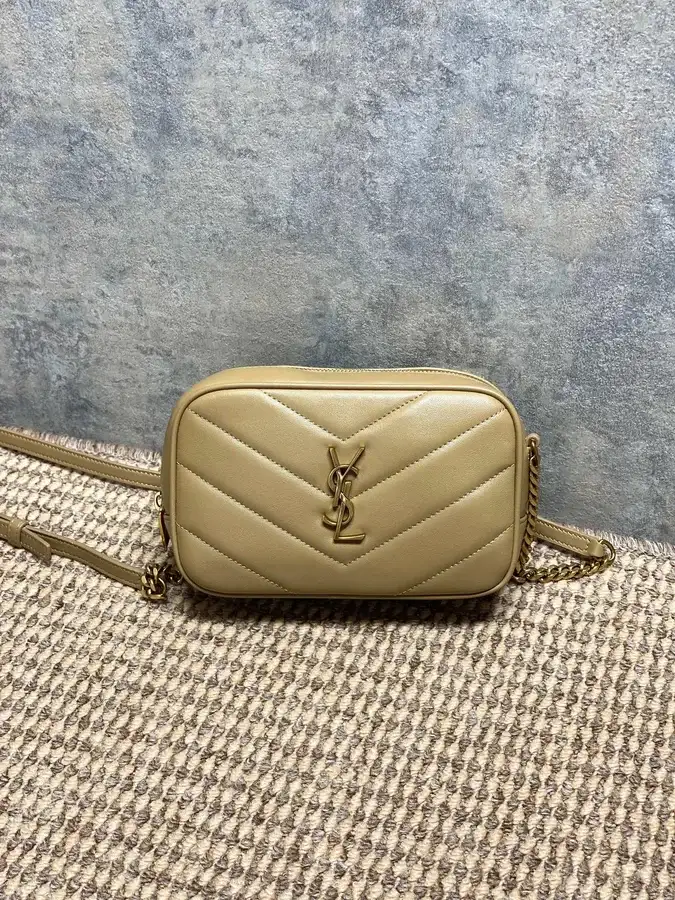 Saint Laurent caramel quilted leather crossbody bag catalog photo