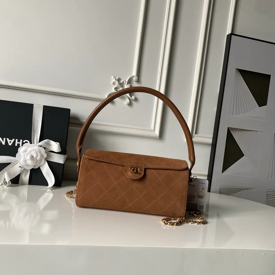 Chanel caramel suede mini bag catalog photo