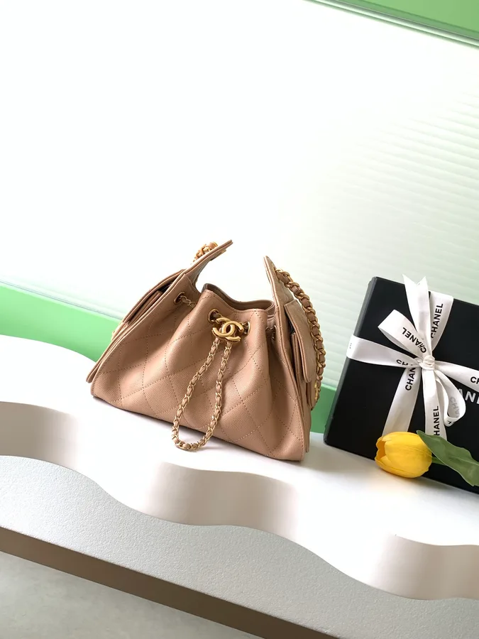 Chanel caramel quilted leather mini bag catalog photo