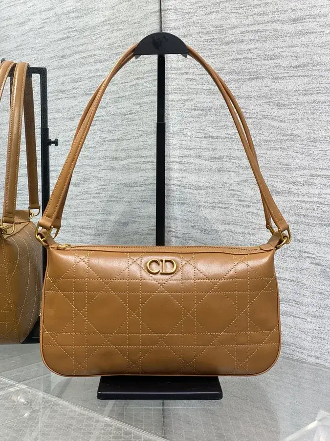 Dior caramel quilted leather shoulder bag catalog photo