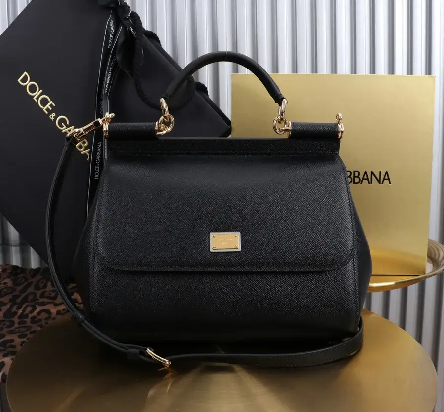 Hermes black leather shoulder bag catalog photo