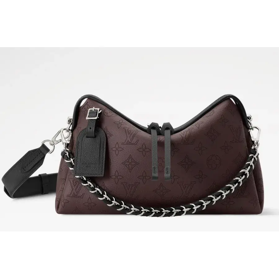 Louis Vuitton burgundy calfskin shoulder bag catalog photo