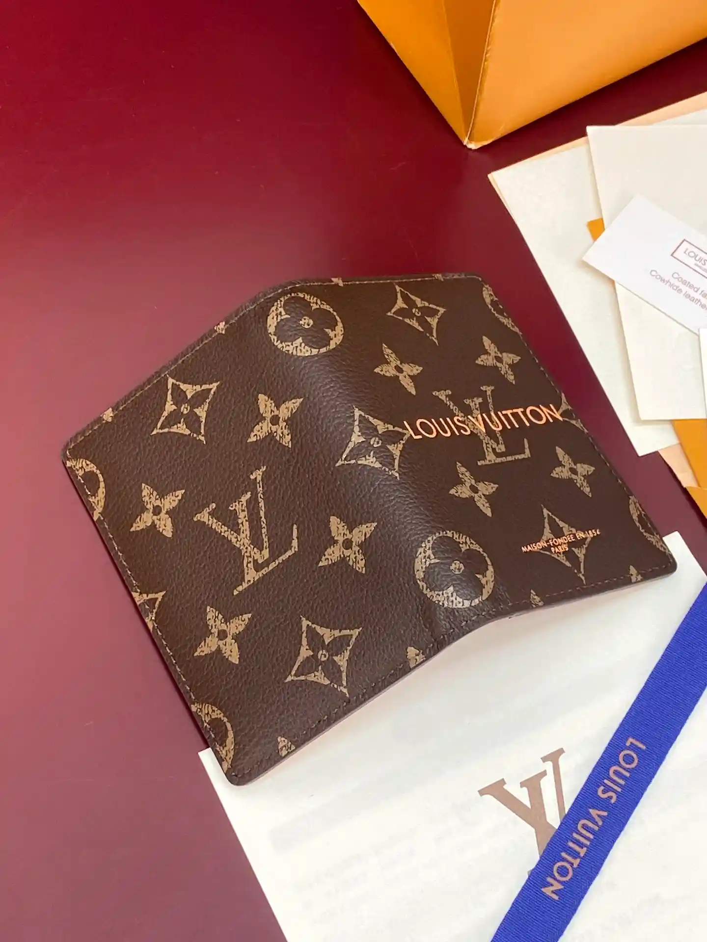 Louis Vuitton brown canvas wallet catalog photo