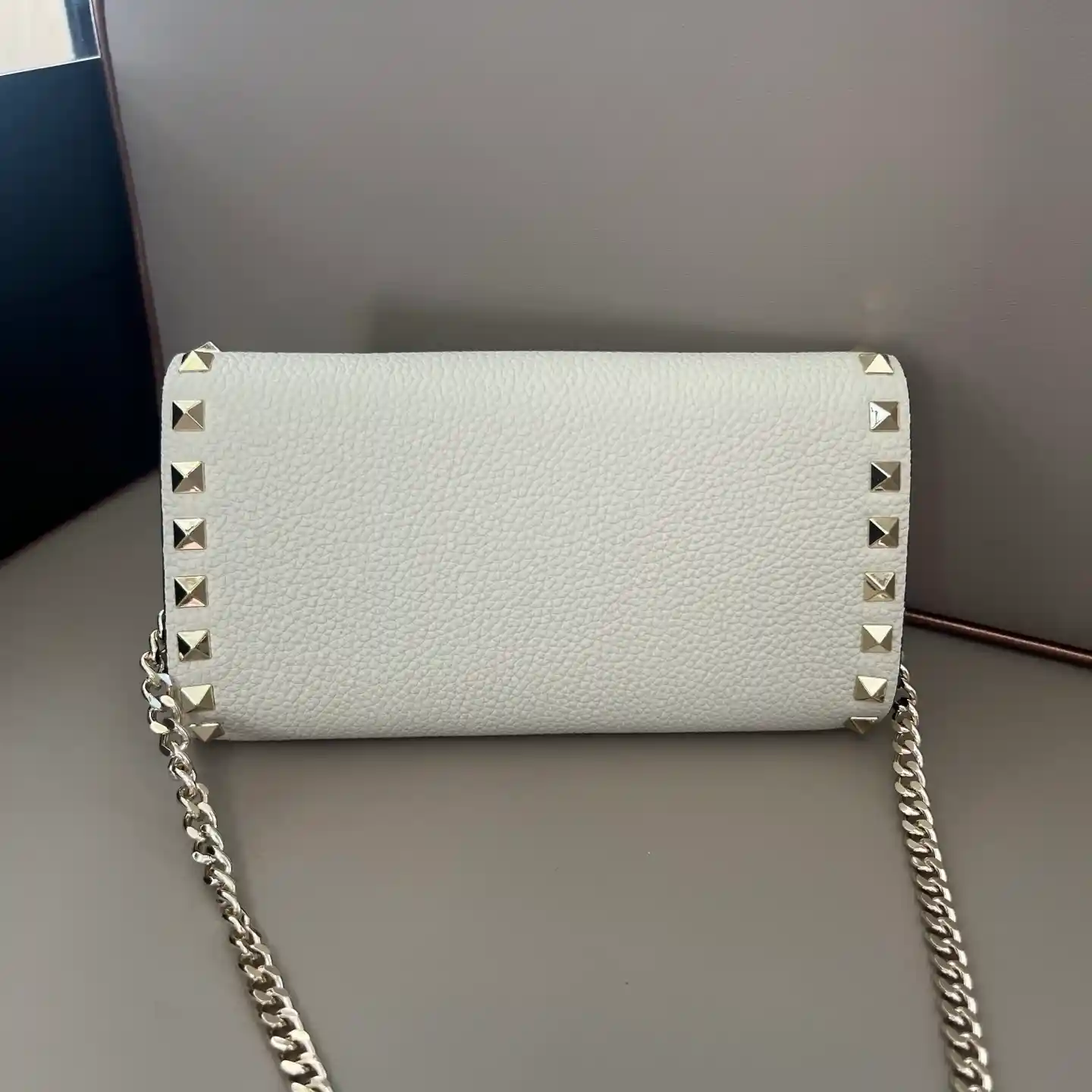 Valentino white leather wallet catalog photo