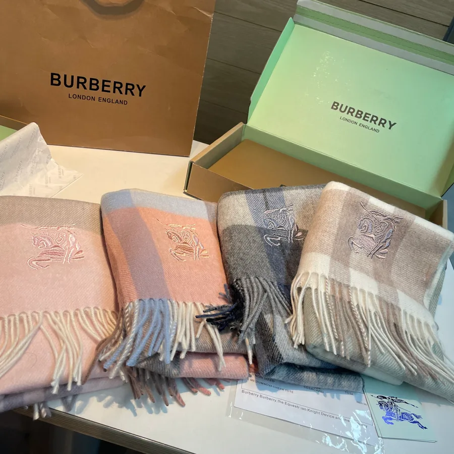 Burberry pink accessory catalog photo