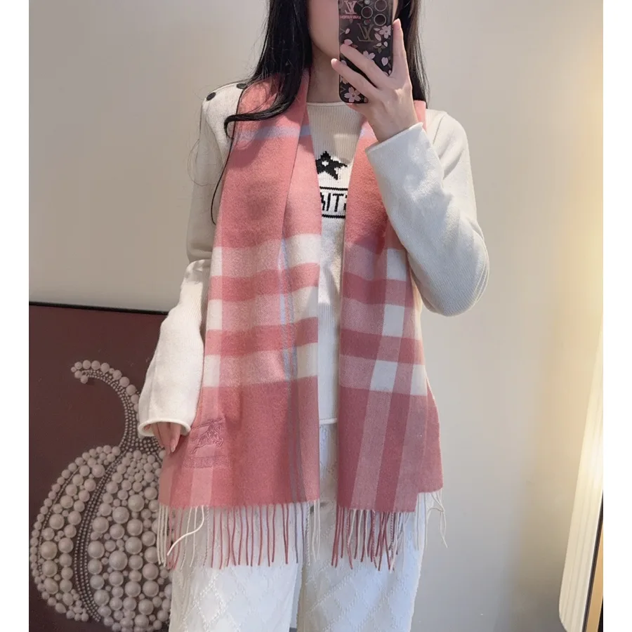 Burberry pink accessory catalog photo