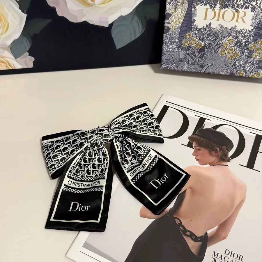 Dior black accessory catalog photo