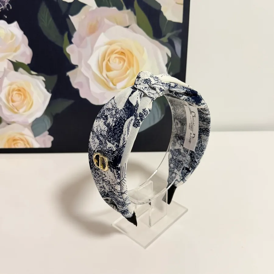 Dior navy canvas accessory catalog photo