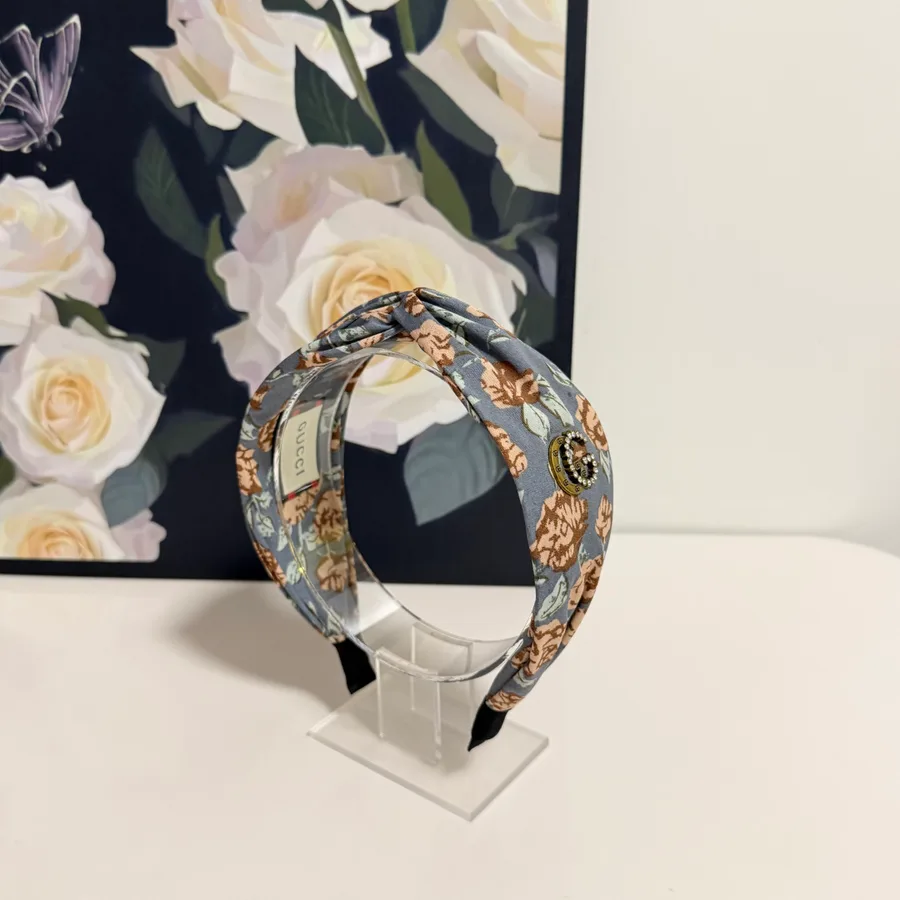 Gucci washed blue canvas accessory catalog photo