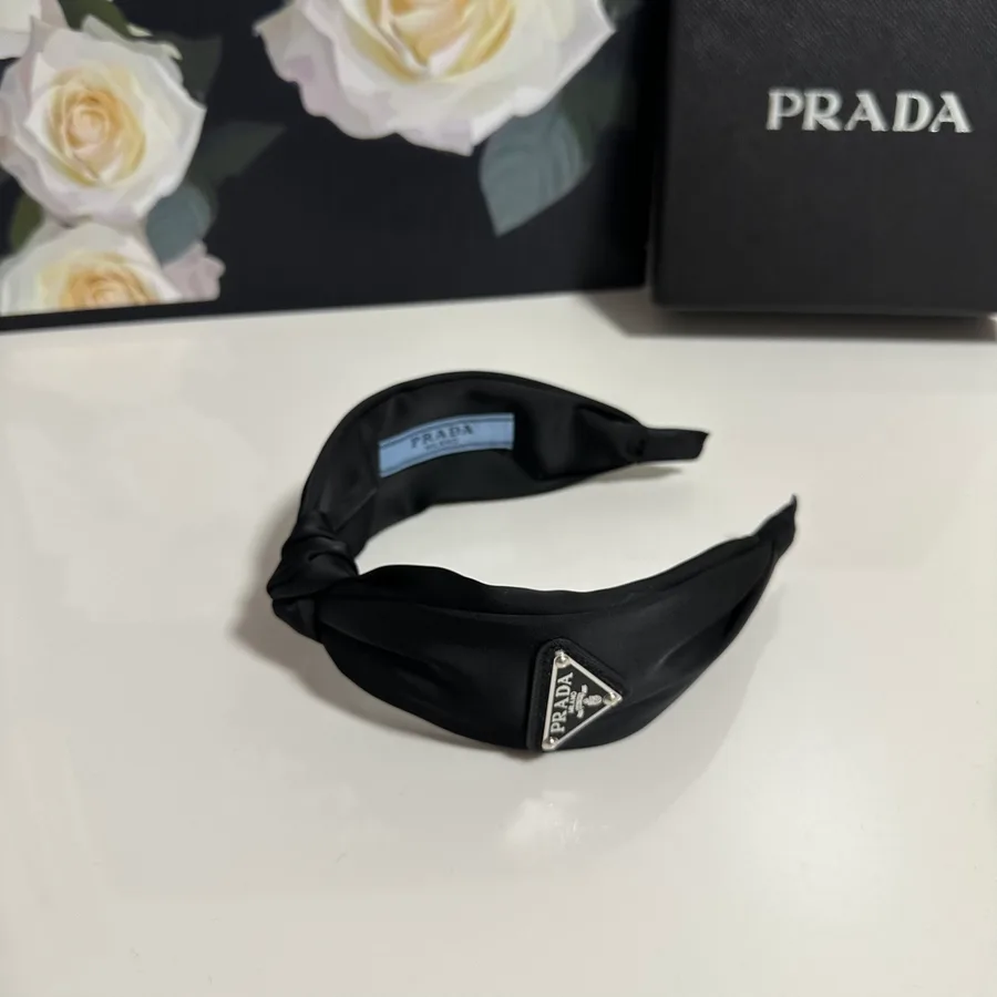 Prada black accessory catalog photo