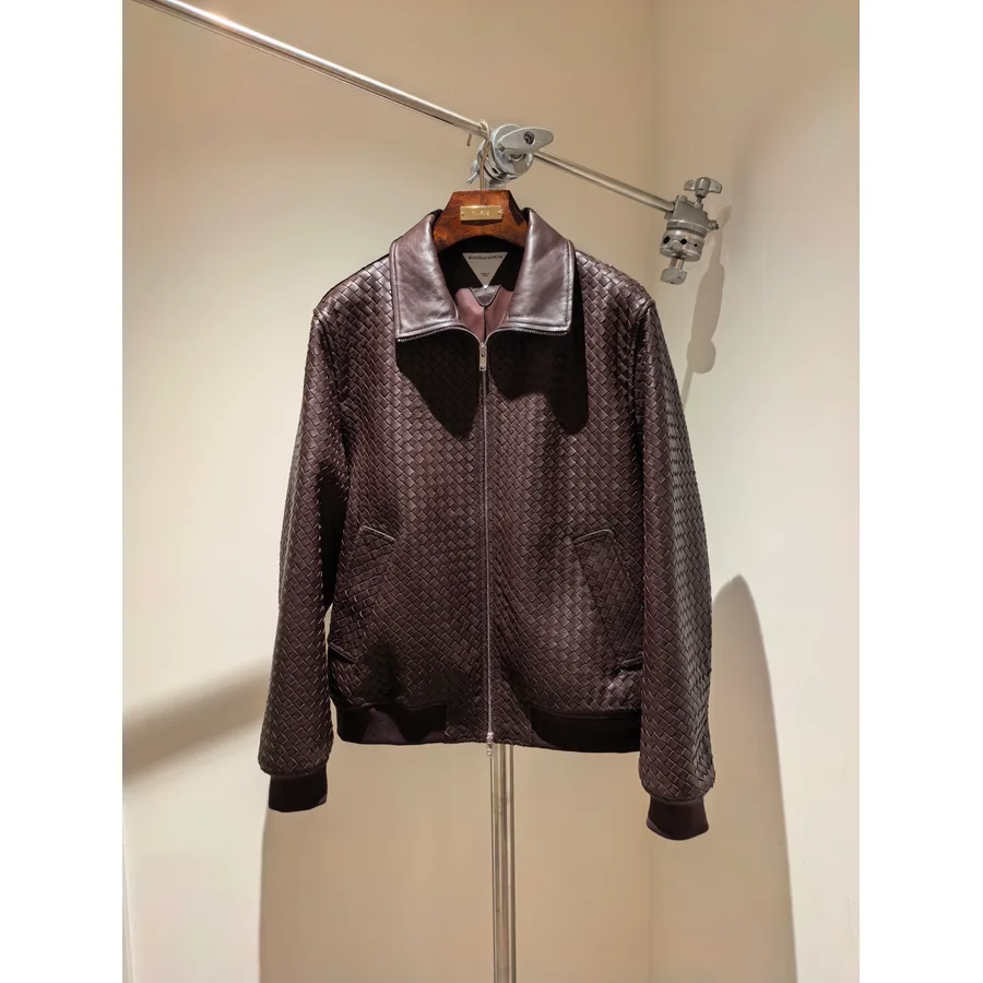 Bottega Veneta brown quilted leather garment catalog photo