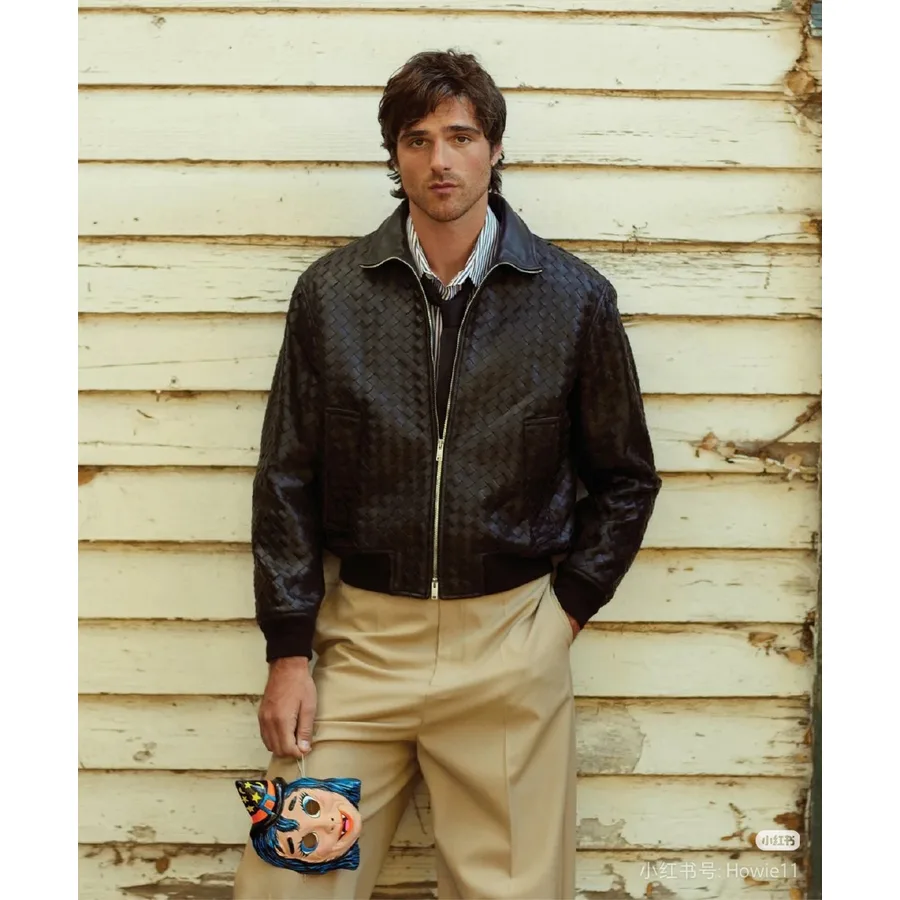 Bottega Veneta black leather garment catalog photo