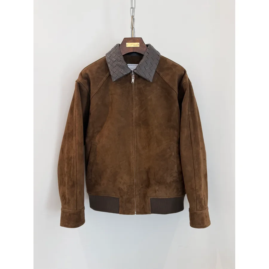 Bottega Veneta brown suede garment catalog photo