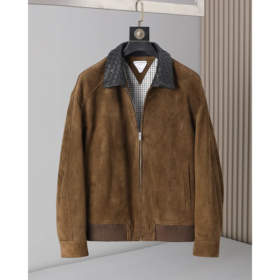 Bottega Veneta brown suede garment catalog photo
