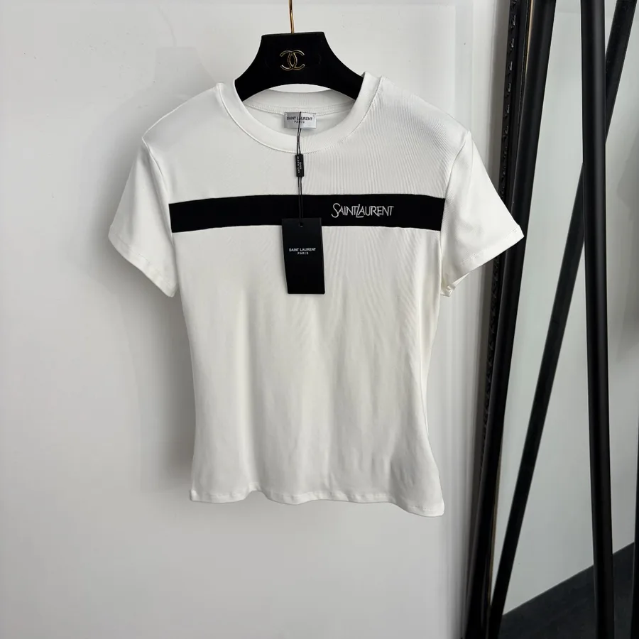 Saint Laurent white garment catalog photo