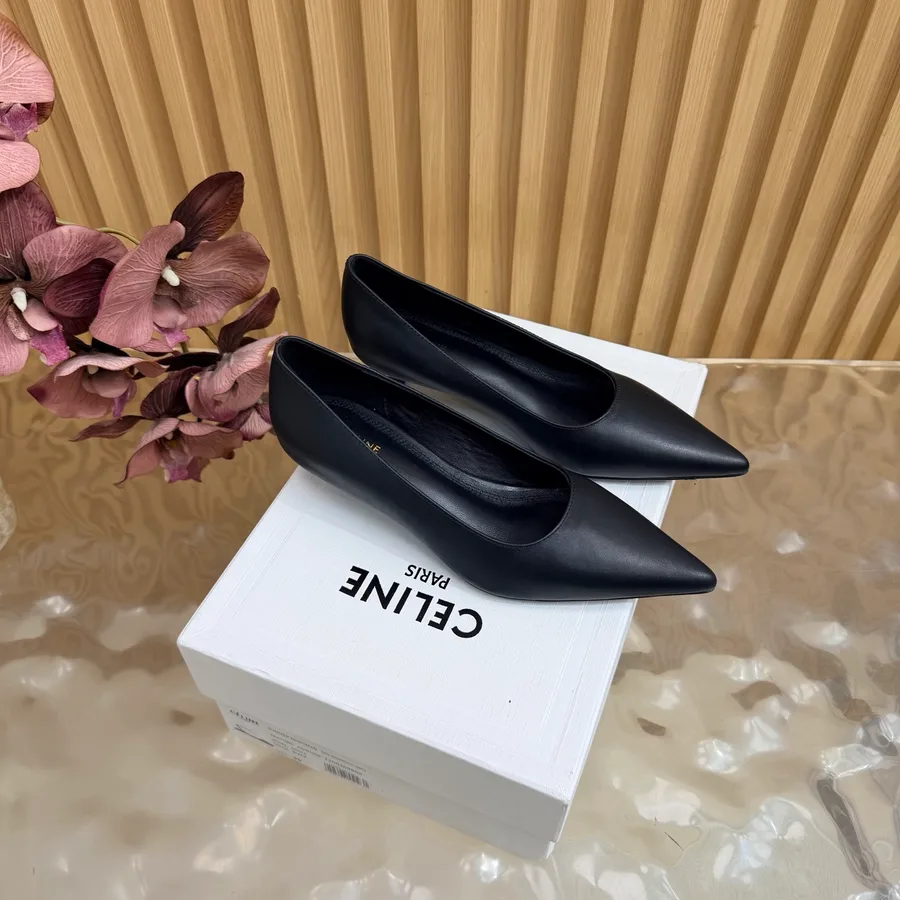 Celine black calfskin shoe catalog photo