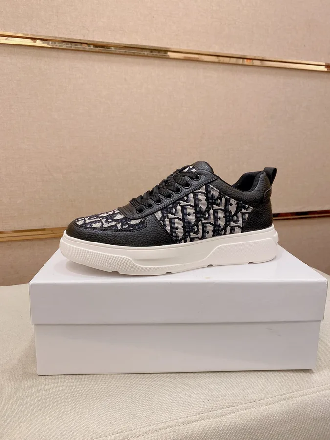 Dior black canvas shoe catalog photo