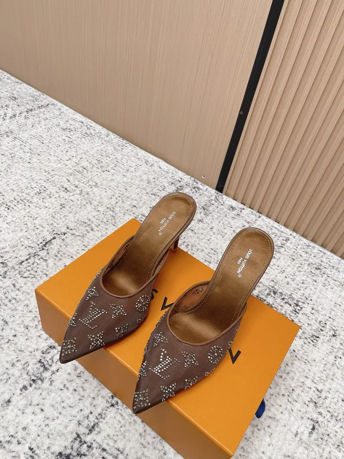 Louis Vuitton brown suede shoe catalog photo