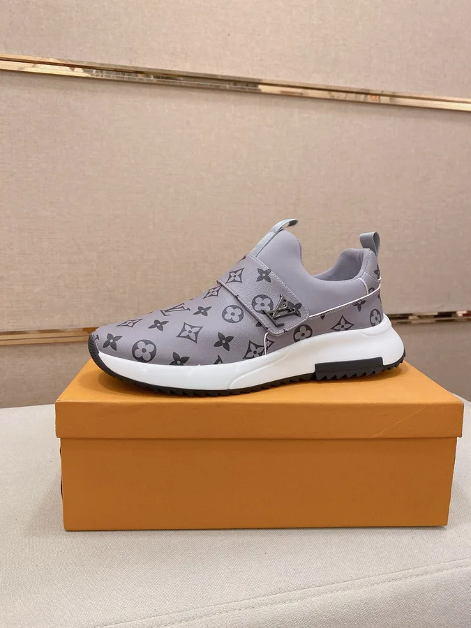 Louis Vuitton grey shoe catalog photo