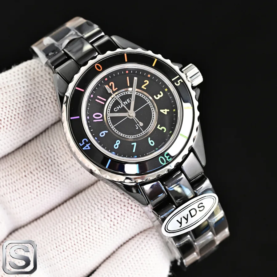 Chanel black watch catalog photo