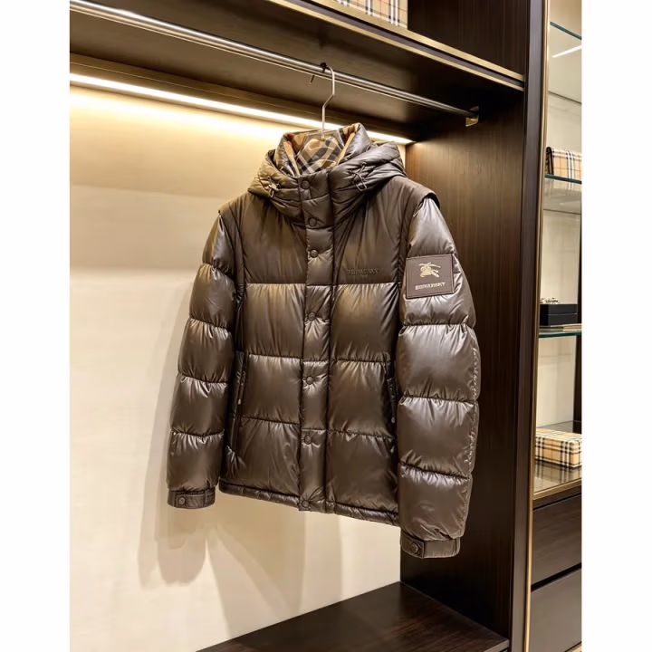 Burberry brown down jacket — ref 818126