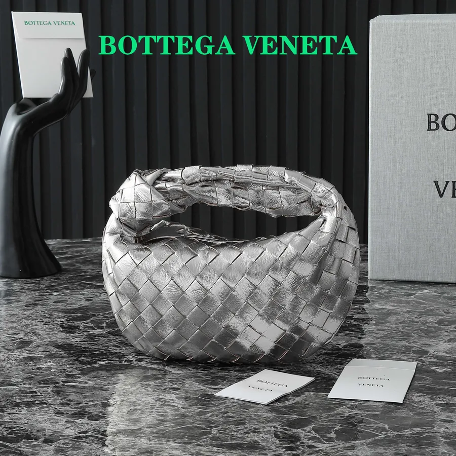 Bottega Veneta silver bag