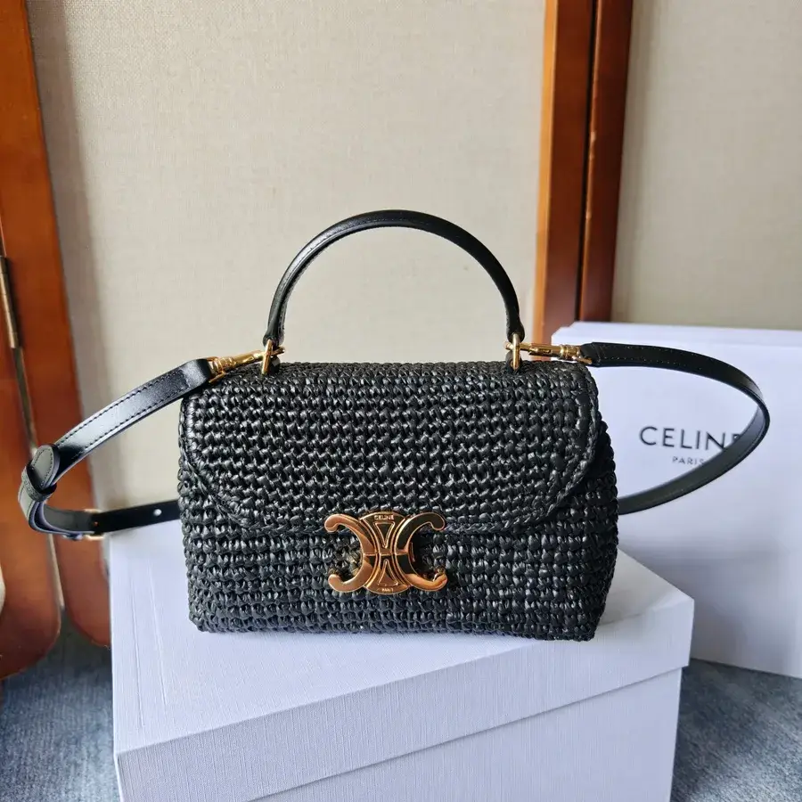 Celine black mini bag — ref 831735