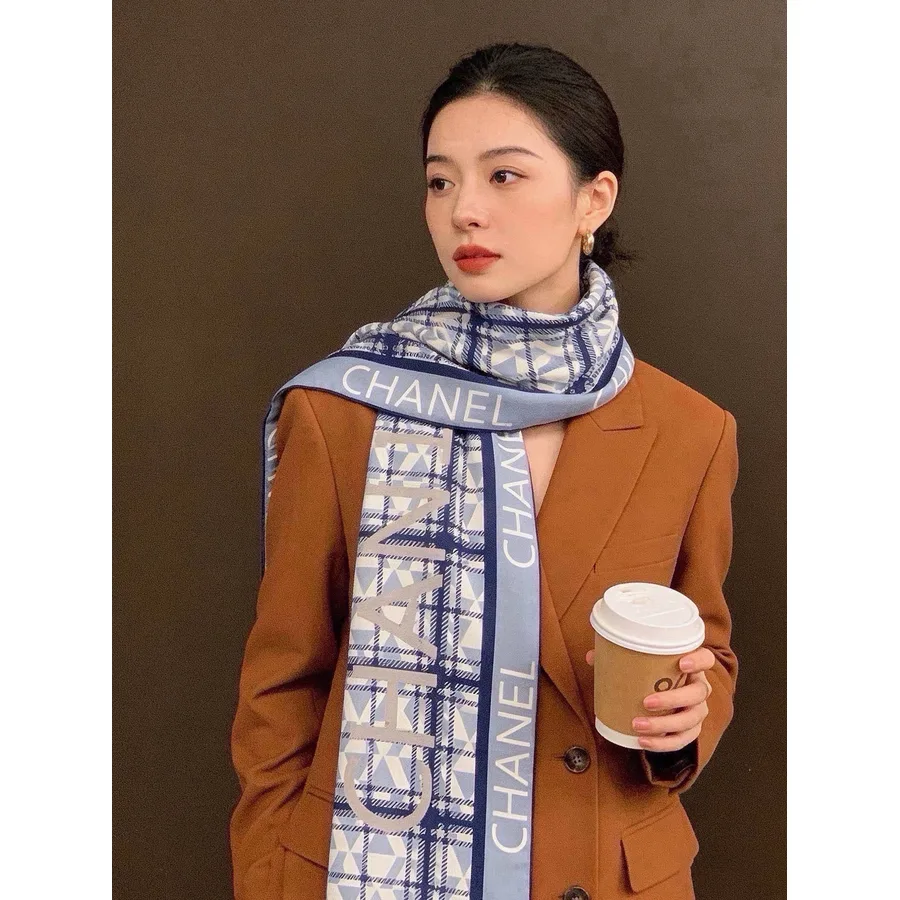 Chanel washed blue accessory — ref 811714