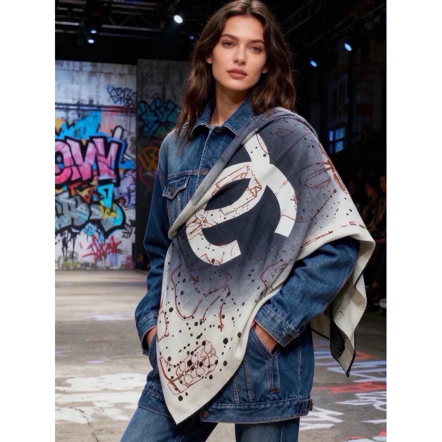 Chanel washed blue accessory — ref 811806