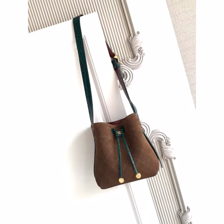 Chanel brown bucket bag — ref 794708