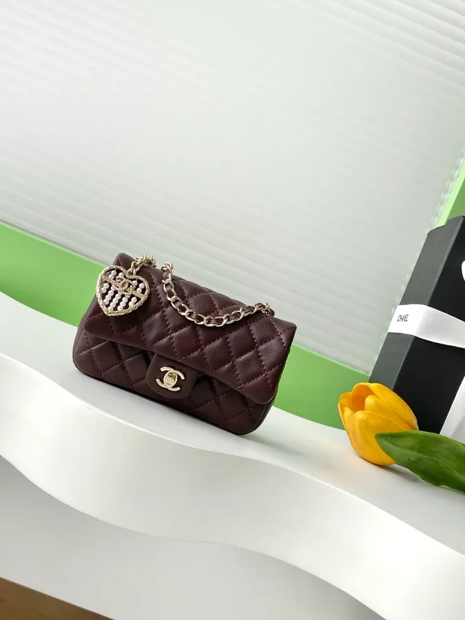 Chanel burgundy bag