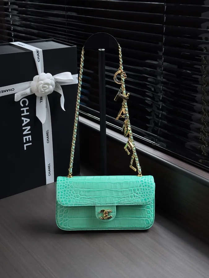 Chanel green bag
