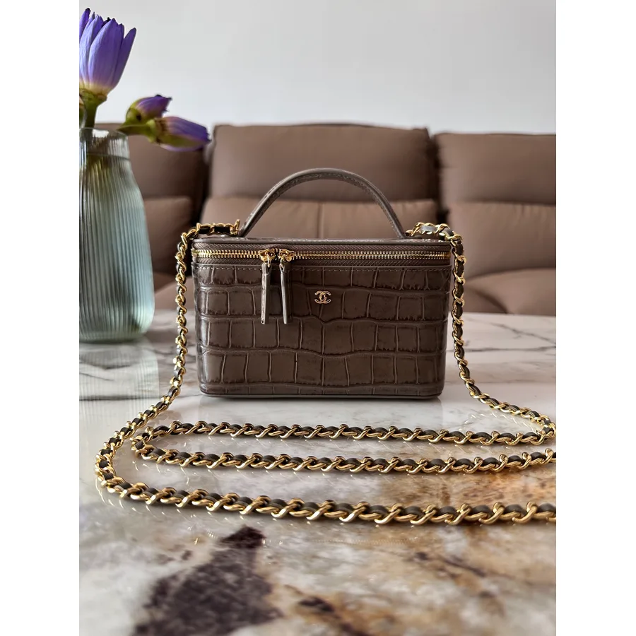 Chanel brown mini bag — ref 819201