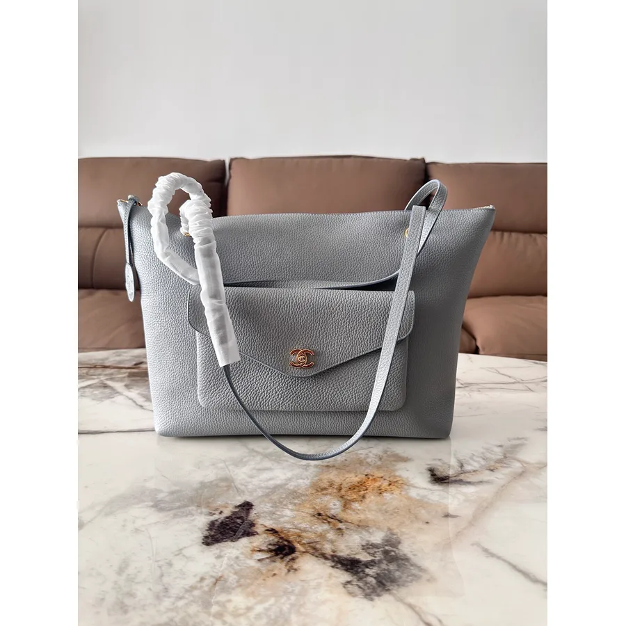 Chanel grey tote bag — ref 829772