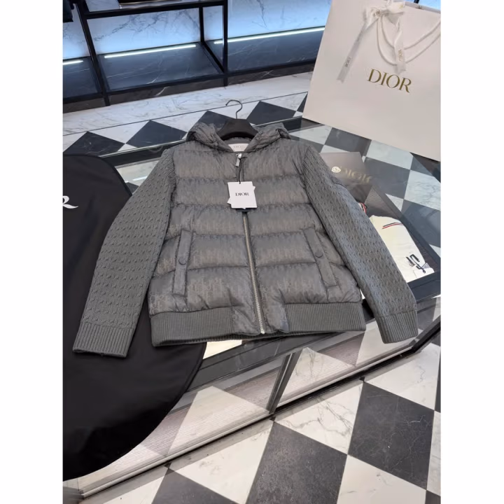 Dior grey down jacket — ref 827548
