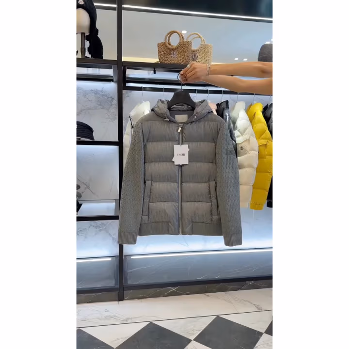 Dior grey down jacket — ref 827549