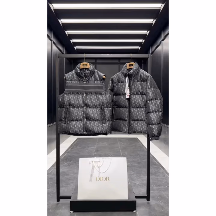 Dior grey down jacket — ref 838959
