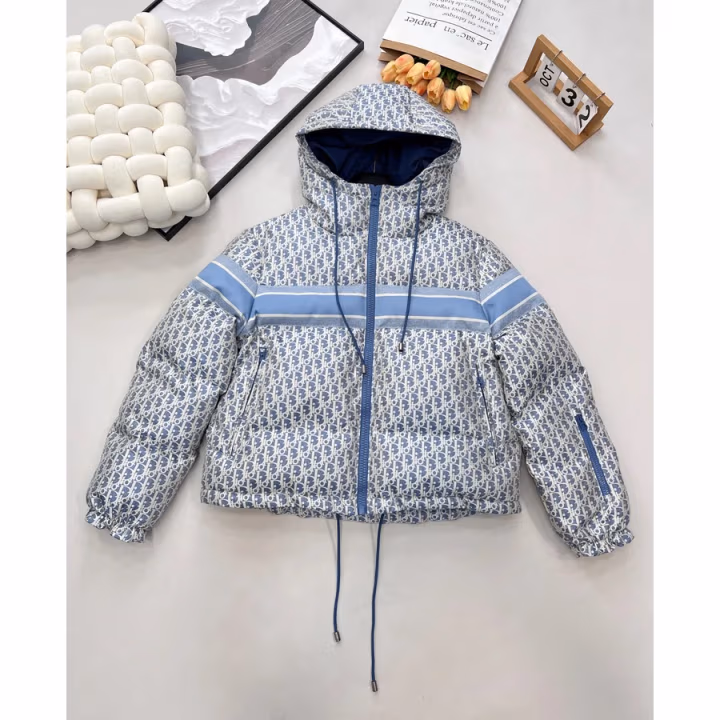 Dior washed blue down jacket — ref 820178