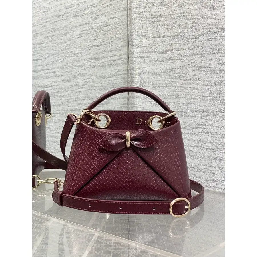 Dior burgundy mini bag — ref 839711