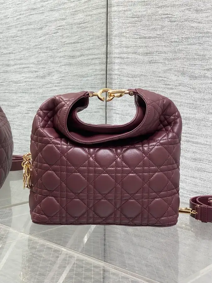 Dior burgundy shoulder bag — ref 787437
