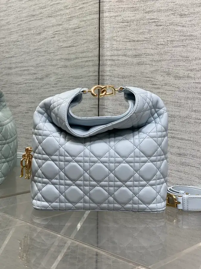 Dior washed blue shoulder bag — ref 787434