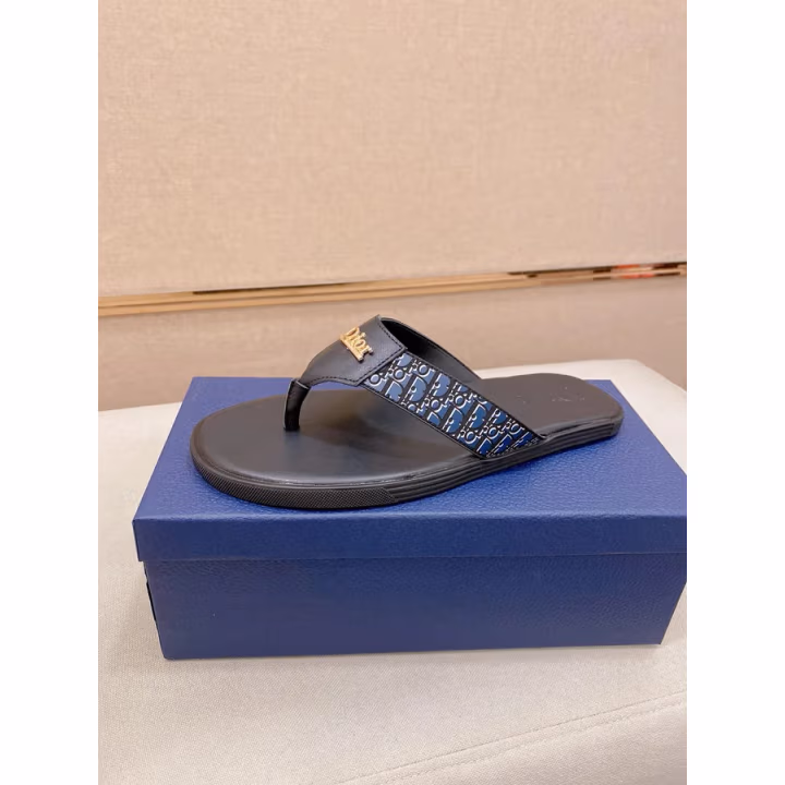 Dior navy slide — ref 782209