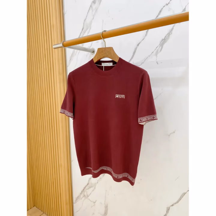 Dior burgundy T-shirt — ref 817659