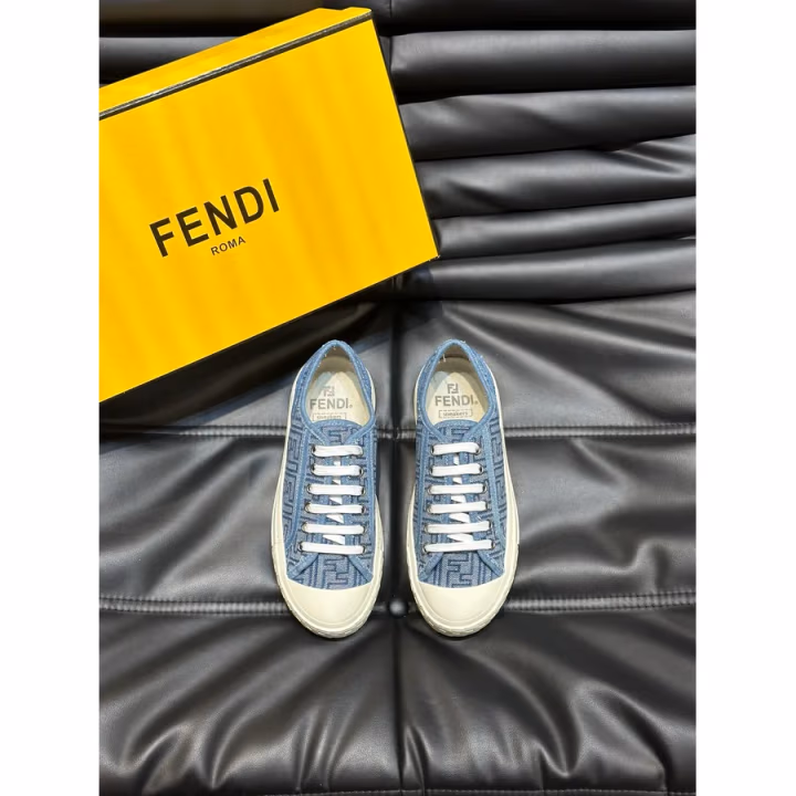 Fendi washed blue sneaker — ref 813048