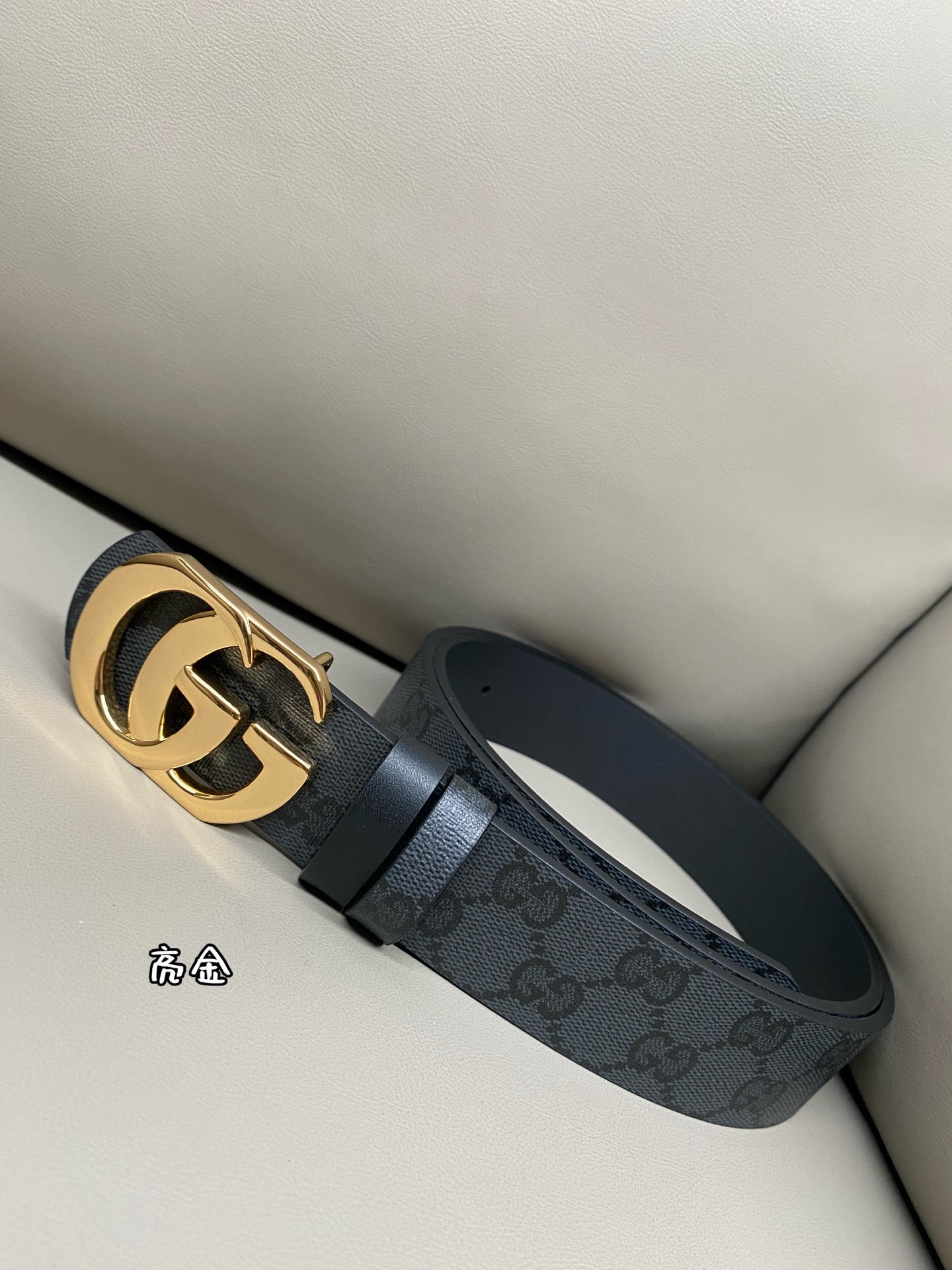 Gucci black belt — ref 812213