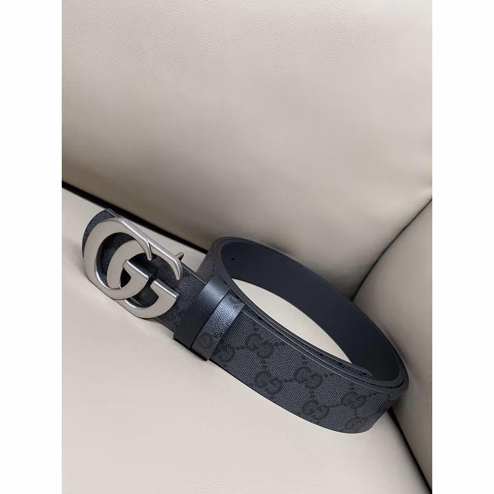 Gucci black canvas belt — ref 812216