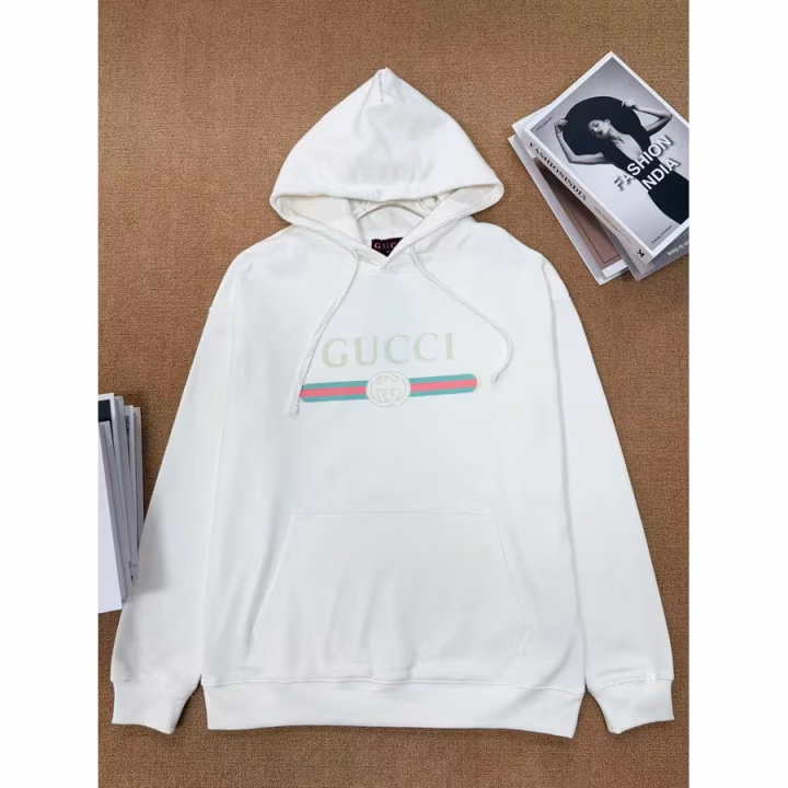 Gucci white hoodie — ref 820480