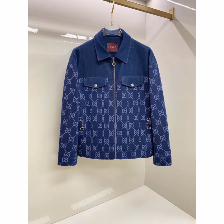 Gucci washed blue jacket — ref 831946
