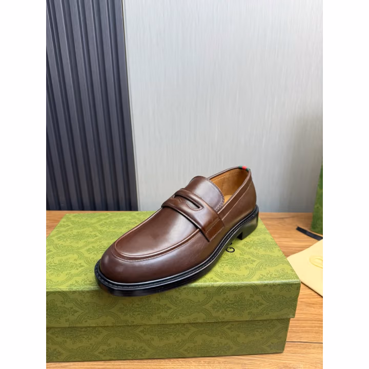 Gucci brown loafer — ref 756551