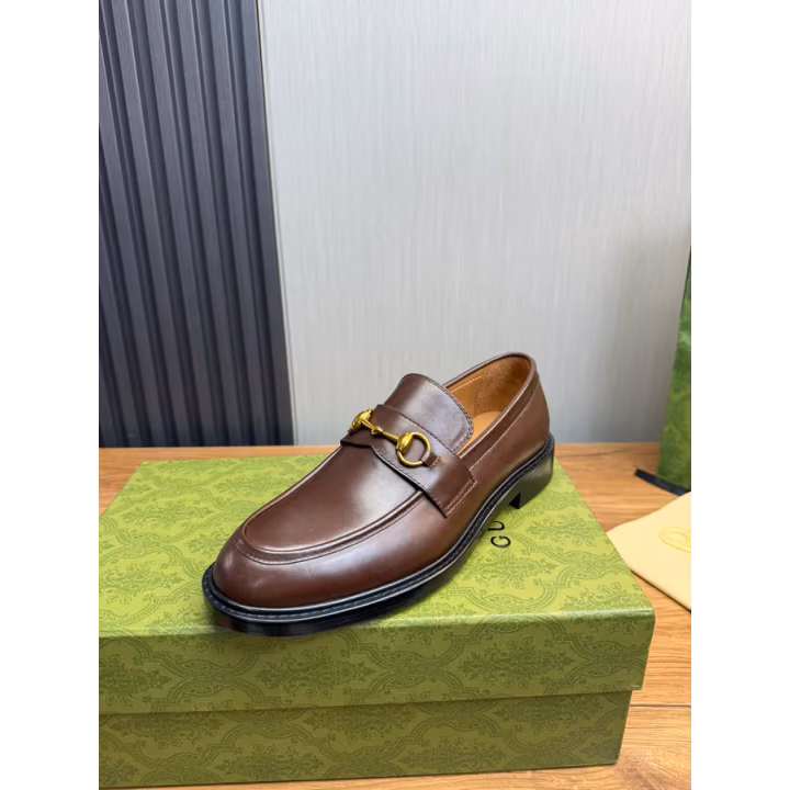 Gucci brown loafer — ref 756555